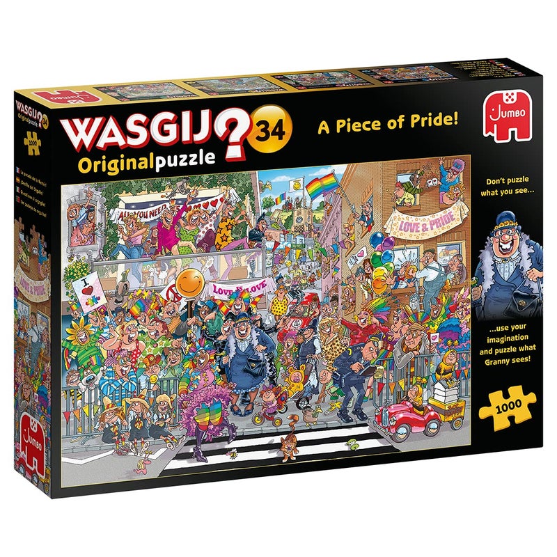 Jumbo, Wasgij, Retro Original 34 - A Piece of Pride, Unique Collectable Jigsaw Puzzles for Adults, 1,000 Piece - Image 1